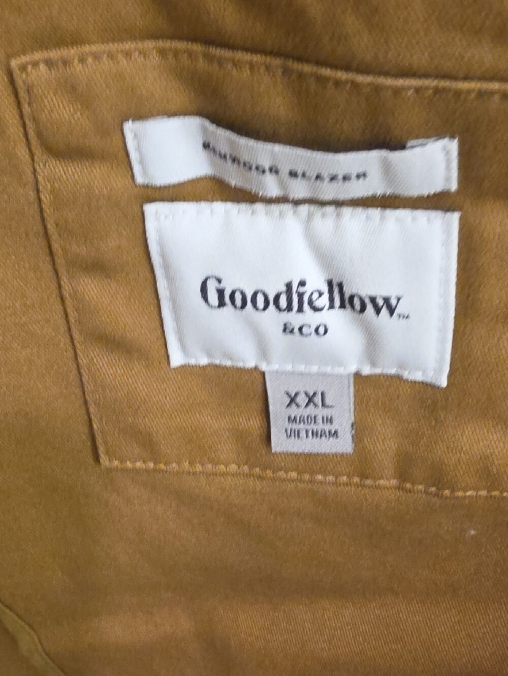 Goodfellow & Co Tan Lightweight Shirt Jacket - Picture 2 of 4